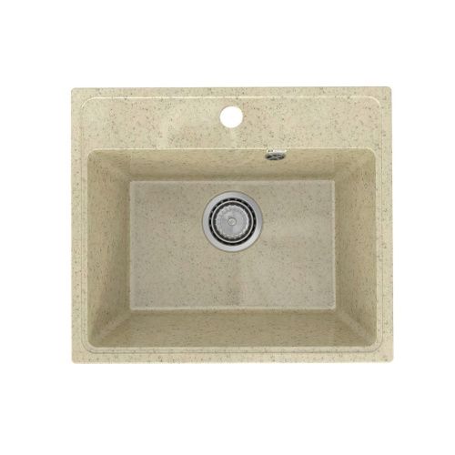 Кухонная мойка Practik PR-490 PR-M-490-002 49х42 цвет бежевый поверхность глянцевая - фото 2