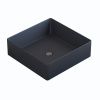 Раковина из искусственного камня Uperwood Square 291020211 40х40 накладная цвет серый