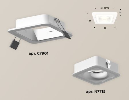Светильник встраиваемый Ambrella Light Techno (Тецхно) XC7901011