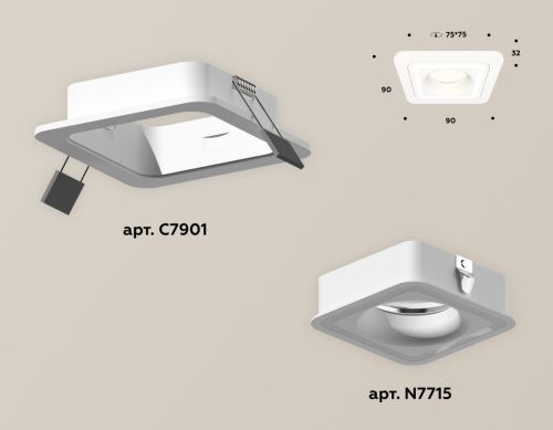 Светильник встраиваемый Ambrella Light Techno (Тецхно) XC7901011 - фото 2