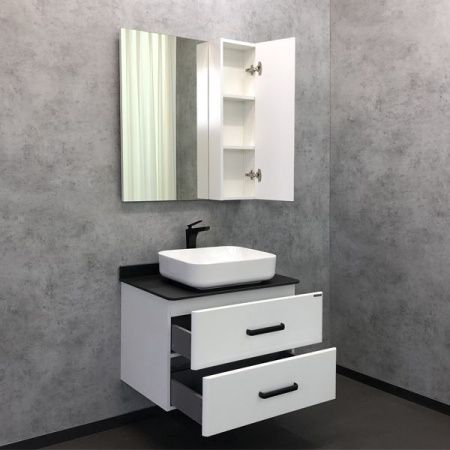 Тумба с раковиной Comforty Амстердам 00-00004668CF 80х50 подвесная цвет белый