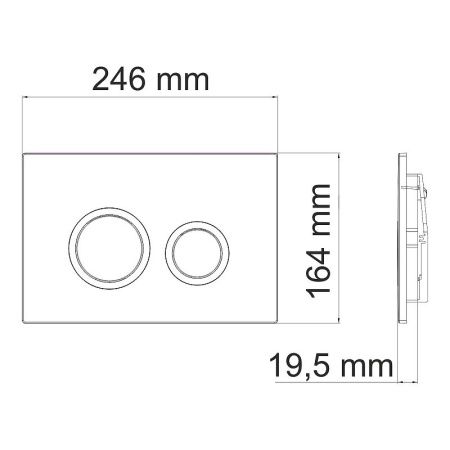 Инсталляция для унитаза WasserKRAFT Aller 10TLT.010.ME.CH01