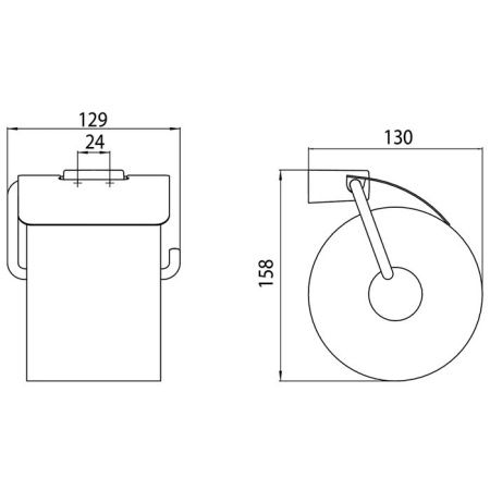 Бумагодержатель Emco Trend 0200 001 00