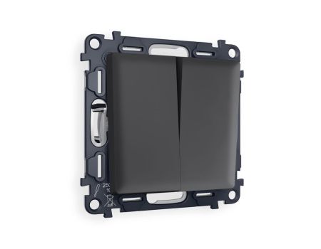 Комплект механизма 2-клавишного перекрестного выключателя 10A-250V Ambrella Volt MA MA903030