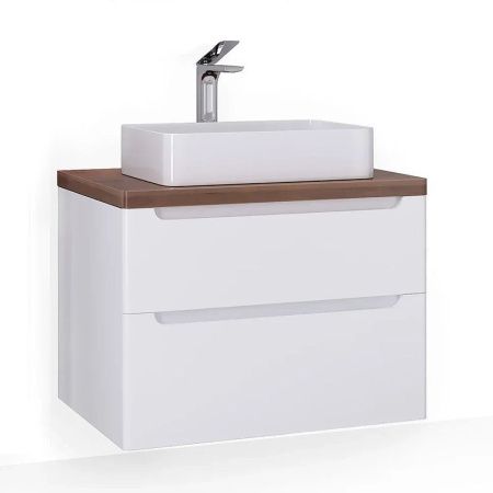 Тумба под раковину Jorno WOOD wood.01.80/P/W 80х50 подвесная цвет белый