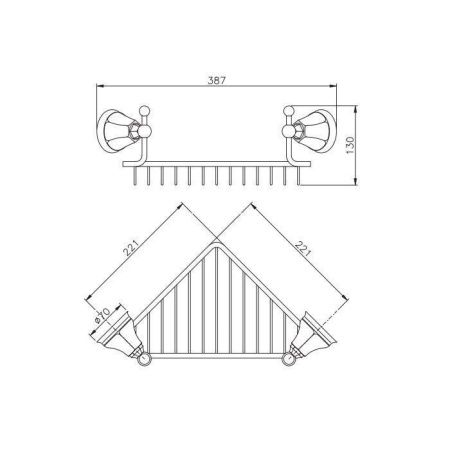Полка в ванную комнату Nicolazzi Accessori Classica 1495BZ
