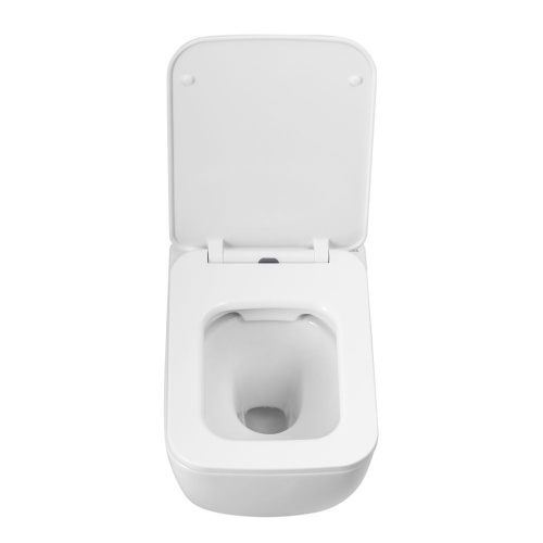 Унитаз подвесной Art&Max Maxima AM010CHR/AM010SC белый с сиденьем микролифт каскадный смыв - фото 4