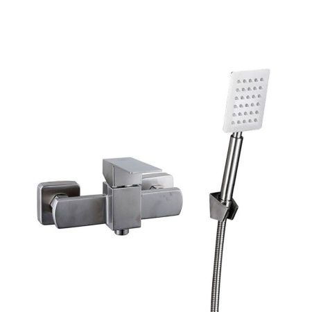 Смеситель для ванны и душа Fashun A52002 настенный сатин