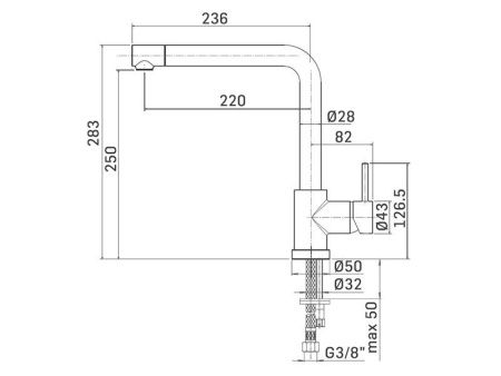 Смеситель для кухни Mamoli Programma Cucina 720800000001 на столешницу хром