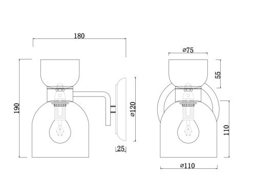 Бра Freya Isla FR5094WL-01G - фото 3