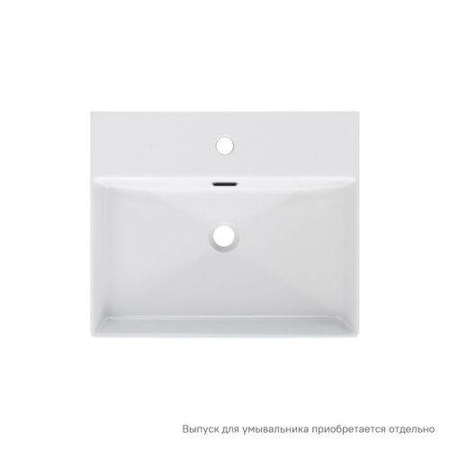 Раковина из сантехнического фарфора IDDIS Bild BILWS50i27 42х50 полувстраиваемая цвет белый 1 отверстие под смеситель - фото 2