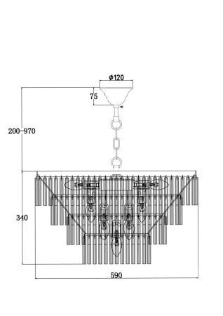 Люстра подвесная Maytoni Colonne Neoclassic MOD093PL-13BS