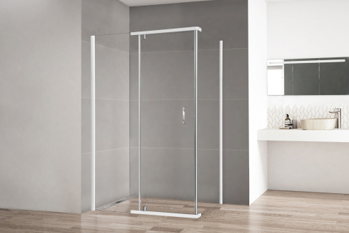 Душевой уголок Royal Bath HPVD RB1140HPVD-T 140х100 стекло прозрачное профиль белый без поддона - фото 2