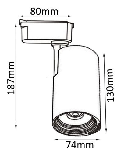 Трековый светильник Crystal Lux CLT 0.31 007 CLT 0.31 007 20W BL - фото 3