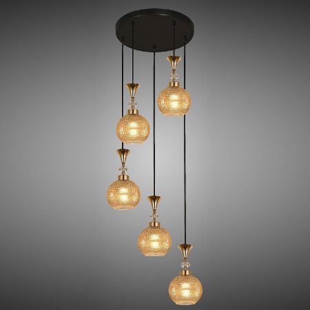 Люстра подвесная Reluce 02001-0.9-05 AMBER