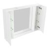 Зеркало-шкаф BelBagno Fly-Marino MARINO-SPC-1000/750-2A-BL-P 100х80 подвесной цвет белый