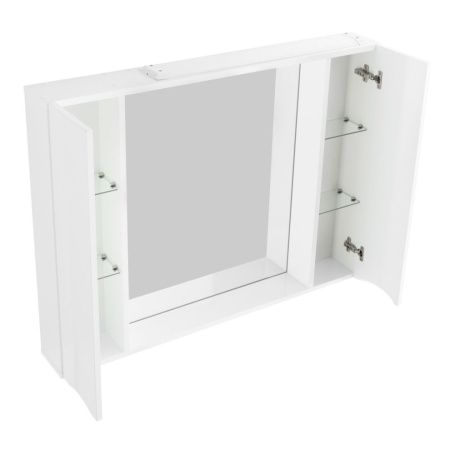 Зеркало-шкаф BelBagno Fly-Marino MARINO-SPC-1000/750-2A-BL-P 100х80 подвесной цвет белый