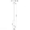 Светильник подвесной iLamp Lofty (Лофты) 10705-1 BK-BR