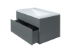 Тумба с раковиной Uperwood Lotus Premium 39340207462 80х50 цвет серый