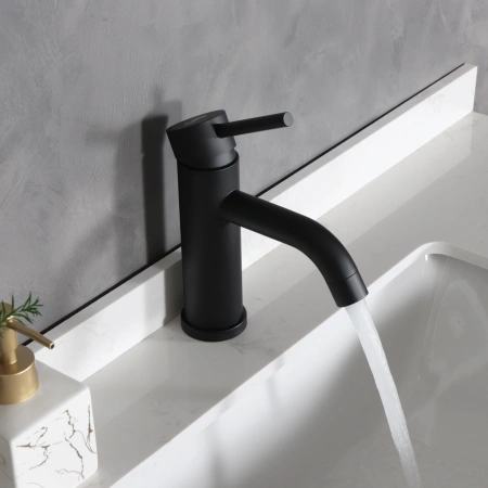 Смеситель Gid Cascada Inga SS096-BM-K (SS096BMK) на раковину черный матовый