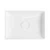 Раковина из сантехнического фарфора Wellsee Pure BY Wellsee 150702000 50х40 накладная цвет белый без отверстий под смеситель