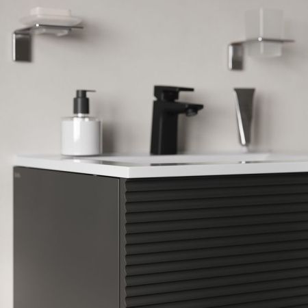 Тумба с раковиной Iddis Bild BIL60G0i95K 60х50 подвесная цвет серый