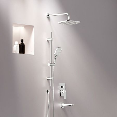 Душевая система Damixa Gala 953540000 встраиваемая в стену цвет черный