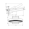 Верхний душ Hansgrohe Rainfinity 26230990 35х35 золото