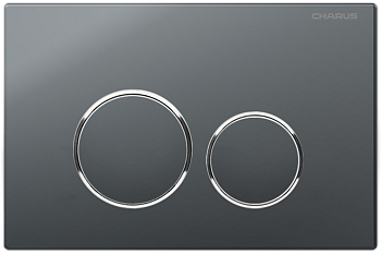 Клавиша смыва механическая CHARUS Spazio FP.330.GRP.01 цвет графит