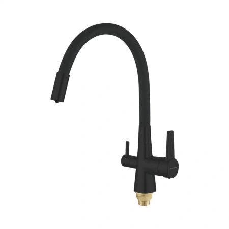 Смеситель для кухни Shevanik S668H на мойку черный