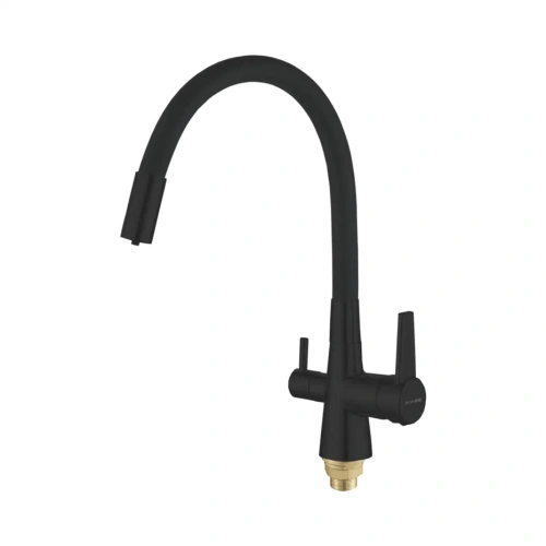 Смеситель для кухни Shevanik S668H на мойку черный - фото 2