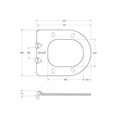 Крышка сиденье для унитаза BelBagno  BB076SC