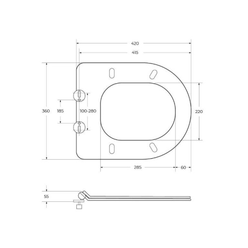 Крышка сиденье для унитаза BelBagno  BB076SC - фото 2