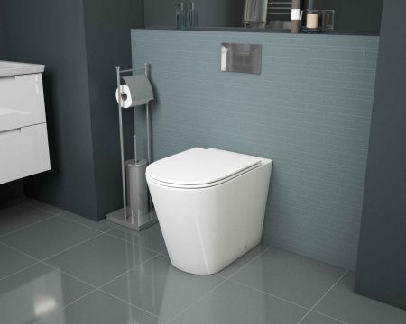 Унитаз приставной Grossman Санфаянс GR-PR4450S белый с сиденьем микролифт безободковый каскадный смыв