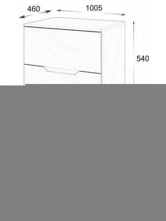 Тумба с раковиной Orange Line Li-100TuLMDF+B07-600W 100х50