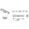 Душевой лоток Allen Brau Liberty 9.50002.SS 85х10 нержавеющая сталь