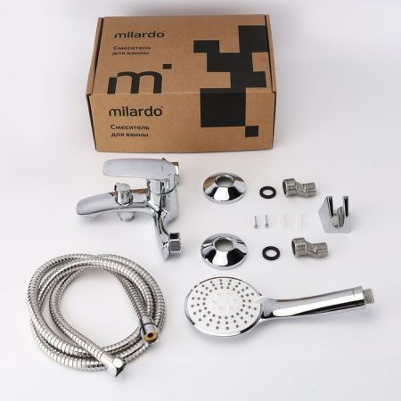 Смеситель для ванны Milardo Rora RORSB00M02 настенный хром