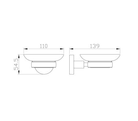 Мыльница с держателем Wonzon & Woghand Easy WW-8122