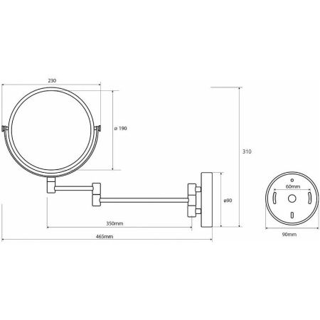 Косметическое зеркало Bemeta 112201512