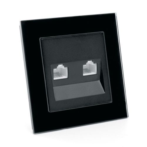 Розетка компьютерная 2-местная RJ-45 Stekker Катрин 39509 - фото 3