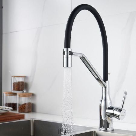 Смеситель для кухни Shevanik S343-3 на мойку хром