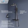 Душевая стойка RGW Shower Panels 51140134-11 настенная цвет серый с термостатом