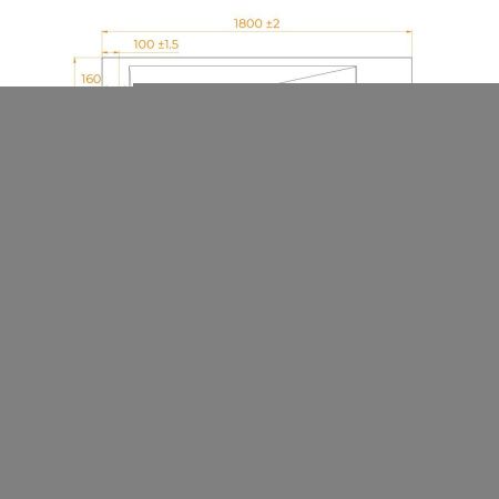 Душевой поддон из стеклопластика RGW SMC 553702918-01 180х90 белый