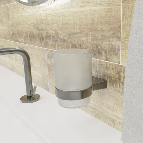 Стакан для зубных щеток Fixsen Trend graphite FX-98006 - фото 3