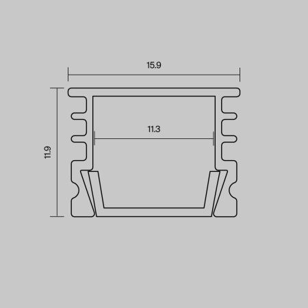 Алюминиевый профиль накладной Maytoni Led Strip 631012