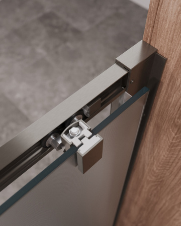 Душевая дверь Cezares MOLVENO MOLVENO-BF-1-120-P-GM 120х195 стекло рифленое профиль оружейная сталь