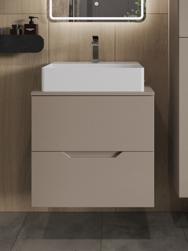 Тумба с раковиной Orange Line Li-60TuLMDF+B04-500W 60,5х46х68 - фото 3