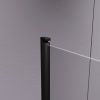 Душевая шторка на ванну RGW Screens 411111408-14 80х140 стекло прозрачное профиль черный ориентация универсальная
