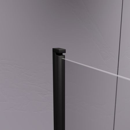 Душевая шторка на ванну RGW Screens 411111408-14 80х140 стекло прозрачное профиль черный ориентация универсальная