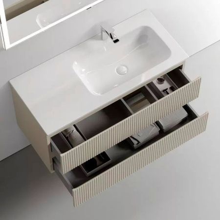 Тумба под раковину Sancos SNOB T SNT100RCE 100х40 подвесная цвет бежевый